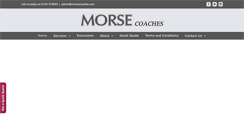 Desktop Screenshot of morse-coaches.com
