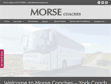 Tablet Screenshot of morse-coaches.com